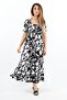 Women's positano black guipeli viscose long dress - 5