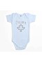 Manowar Sign of the Hammer Neon Blue Color Baby Bodysuit