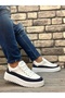 BA0801 BOA High Sole White Parachute Fabric Lacquer Skin Detailed Men's Shoes - 6