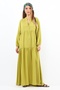 Prive Women's Base 100% Viscose Oil Green Maxi Length Summer Dress