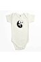 Karate Symmetry Martial Arts Ecru Color Baby Bodysuit