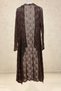 Openwork Asymmetrical Mercerized Long Cardigan - 2