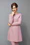 O-Neck Long Sleeve Blouse-Powder - 3