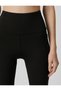 Sports Leggings with High Waist and Stitching Detail - Pockets - 5