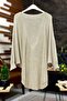 Front Double Breasted Degaje Mercerized Blouse - 2