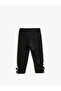 Window Detailed Leggings with Elastic Waist - 2