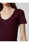 Basic Cotton T-Shirt V-Neck Short Sleeve - 5