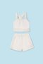 Girl's Shorts Set 6275-64 Cream