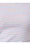 Crop T-Shirt Textured Crew Neck Short Sleeve Viscose Blended - 6