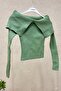 Handkerchief Collar Ribbed Long Sleeve Sweater