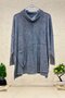 Single Pocket Degaje Collar Washable Organic Knitwear Sweater