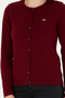 Women's Burgundy Basic Knitwear Cardigan 50269011 -Vr014 - 6
