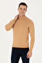 Men's Sand Melange Turtleneck Sweater 50269007-Vr123