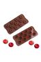 Silicone Striped Circle Candy Dough Soap Candle Scented Stone Pastry Chocolate Mold - 2