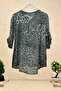Imported Linen Shirt - Leopard Pattern, 3 Buttons - 2