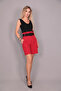 Belted High Waist Shorts-Red - 5027100 - 5