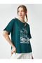 Printed T-Shirt Crew Neck Short Sleeve