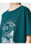Printed T-Shirt Crew Neck Short Sleeve - 5