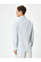 Slim Fit Shirt Classic Collar Long Sleeve Button Cotton - 4