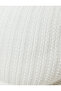 Textured Crop T-Shirt - Deep V Neck and Tie Detail - 6
