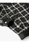 Tweed Shirt Jacket with Faux Leather Detail and Pockets - 7