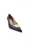 2063-22k Women's Pointed Toe Triangle Buckle Goblet Heel Shoes - 2