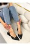 Black Skin (Terry) Women's Ballerinas - 2
