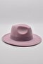 Women's Lilac Fedora Hat Cowboy Style Panama Fedora Hat - 3