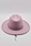 Women's Lilac Fedora Hat Cowboy Style Panama Fedora Hat - 4