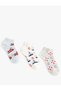 Set of 3 Marine Printed Socks - 2