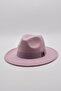 Women's Lilac Fedora Hat Cowboy Style Panama Fedora Hat - 2