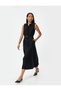 Midi Length Sleeveless Shirt Dress with Belt Detail and Pockets