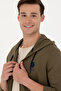 Men's Khaki Knitted Cardigan 50269401-Vr027 - 2