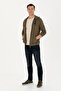 Men's Khaki Knitted Cardigan 50269401-Vr027 - 4