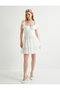 Mini Lace Dress Bridal Short Tulle Sleeve Sweetheart Neckline Lined - 3