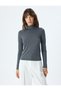 Turtleneck T-Shirt Long Sleeve Modal Fabric Slim Fit - 3