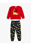 Cotton Pajama Set with Dinosaur Print