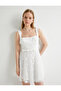 Mini Wedding Dress Bridal Lace Puffy Skirt Backless with Bow Detail - 2