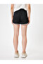 Comfortable Fit Mini Sports Shorts - Waist Lace-up and Piping - 4