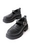 745-771 Black Women's Daily High-Sole Loafer Shoes - 4