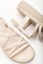 24413-841 Beige Wedge Heel Women's Sandals - 5