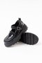 745-771 Black Patent Leather Daily High-Sole Loafer Shoes - 4