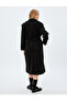 Long Cashmere Coat with Double Breasted Pockets - 4