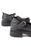 745-771 Black Women's Daily High-Sole Loafer Shoes - 5
