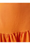 Halter Neck Mini Ruffle Dress - 6