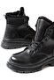 Asm-080 Black Lace-Up Daily Women's Boots