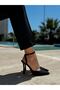 Mabel Black Suede High Heels (10 cm) Classic Heeled Shoes - 4