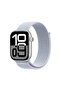 Watch Series 10 GPS + Cellular 42mm Gümüş Alüminyum Kasa + Bulut Mavisi Spor Loop