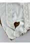 Thick Guipure Lace Baby Set with Side Snaps for Newborns Mevlüt Set Hospital Release - 4