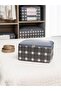 3 Pieces Small Size Gray Checkered Under-Bed Drawer Suitcase Organizer, Hurcu 30X20X15 cm - 3
